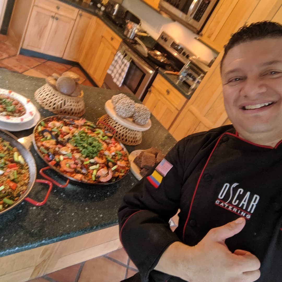 Latin dishes prepared by Chef Oscar Sanchez